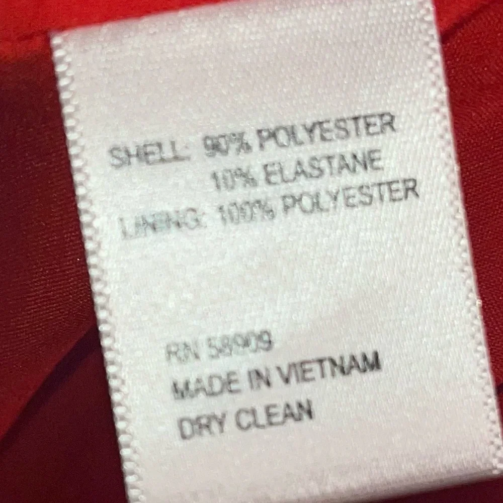 ANTONIO MELANI Red Cap-Sleeve Midi Sheath Dress - Picture 6 of 6